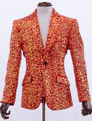 red sequin blazer men, Angelino