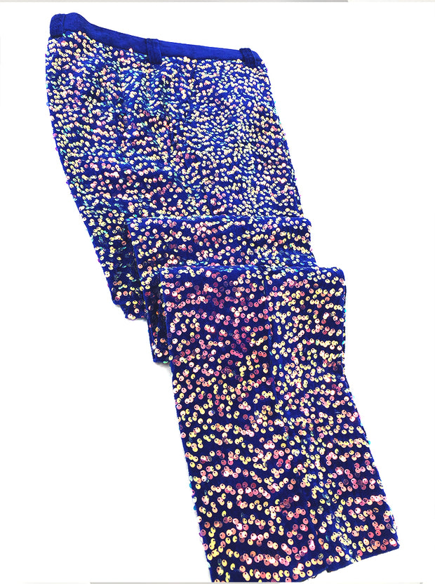 glitter pants men blue, ANGELINO