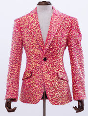 sequin blazer men, pink ,ANGELINO