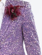 mens sparkle blazer, lavander, Angelino