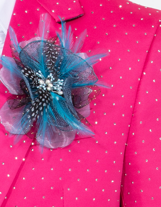 rhinestone pink suit for men, Angelino