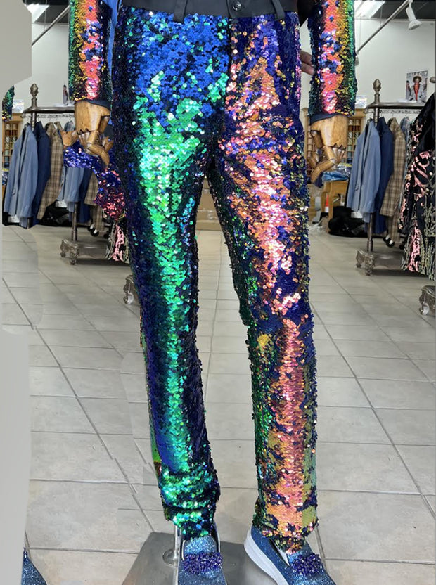 mens sequin pants, Angelino