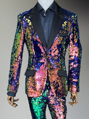 sequin suit for men, multicolor, Angelino