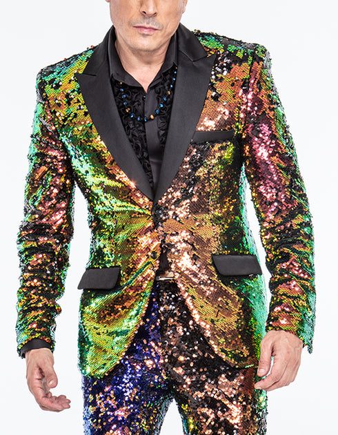 Sevyn Sequin Tuxedo Jacket