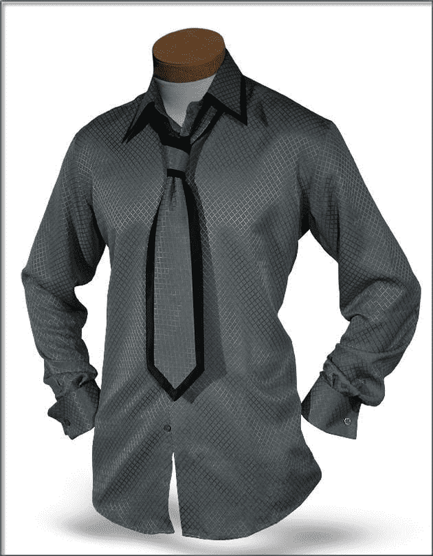 Men's Silk Shirts SJ Gray - Dress Shirt-Men-Fashion - ANGELINO