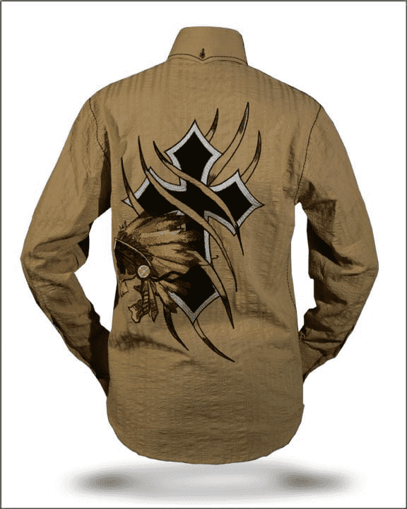 Men's Fashion Shirt - Indian Beige - ANGELINO