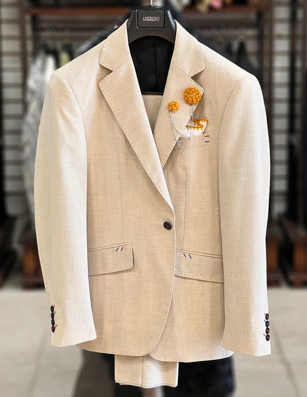 Beige Suit for Men