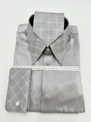 Men's Silk Shirt 194-D Silver