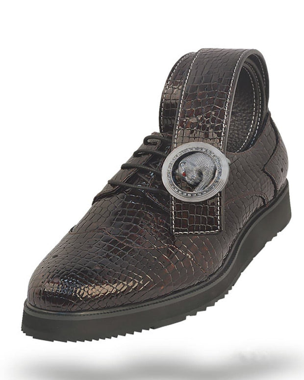 Men's Leather Shoes - London Burgundy - Fashion - Style - ANGELINO