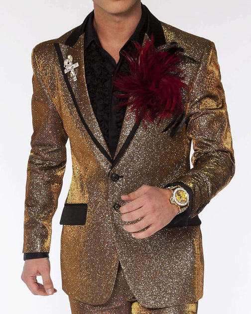 Fashion Suit- New Lucio Gold - Prom - Wedding - ANGELINO Fashion Suit- New Lucio Gold - Prom - Wedding - ANGELINO
