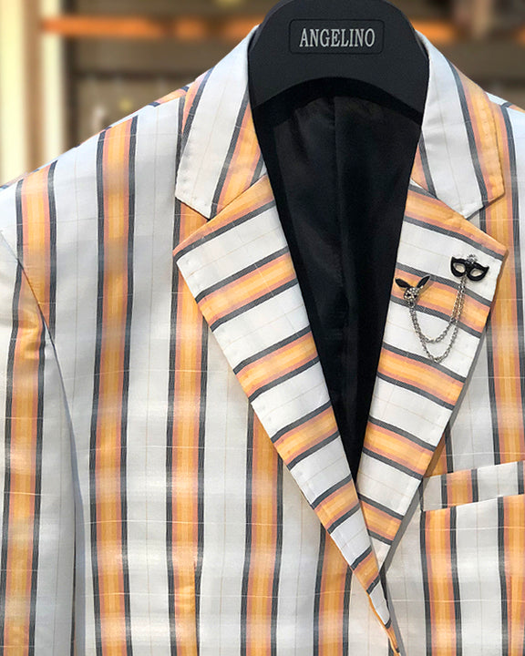 Mens Big and Tall - Mens Sport Coat - Blazer for men - Marina Peach - ANGELINO