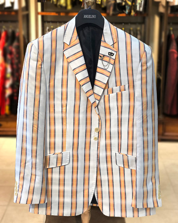 Mens Big and Tall - Mens Sport Coat - Blazer for men - Marina Peach - ANGELINO