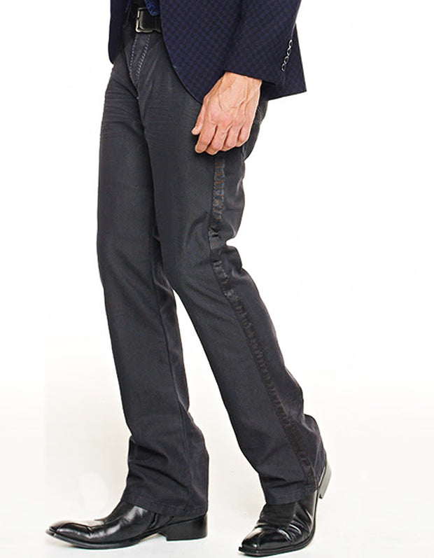 Men's Jeans - Cliff with side ribbon - ANGELINO
