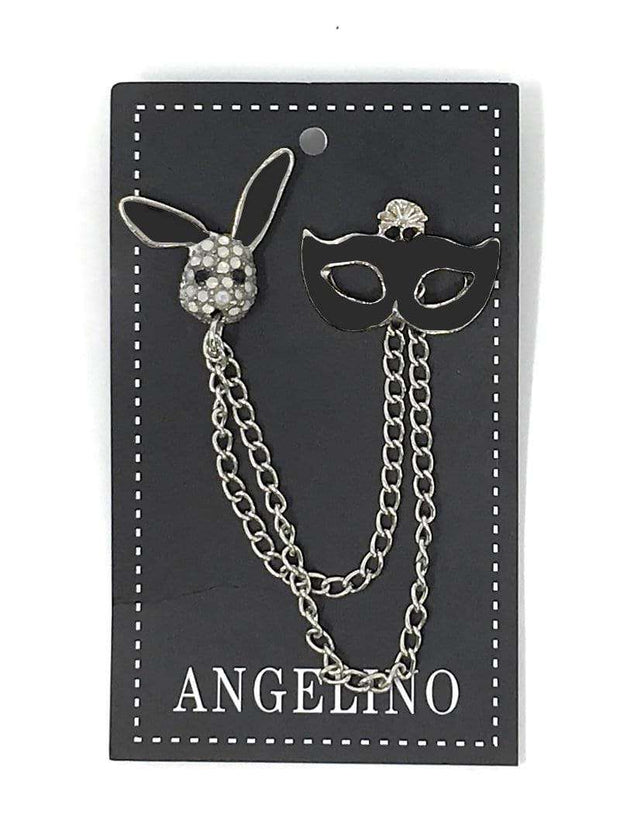 Lapel Pin, Mask Black - ANGELINO
