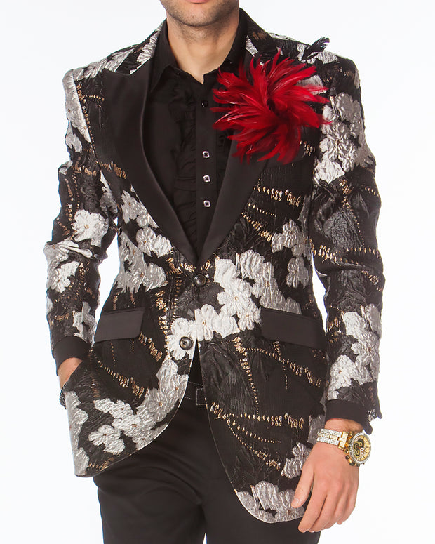 Prom Blazer - Prom Tuxedo 2021 - Venus Silver - Long Blazer - ANGELINO