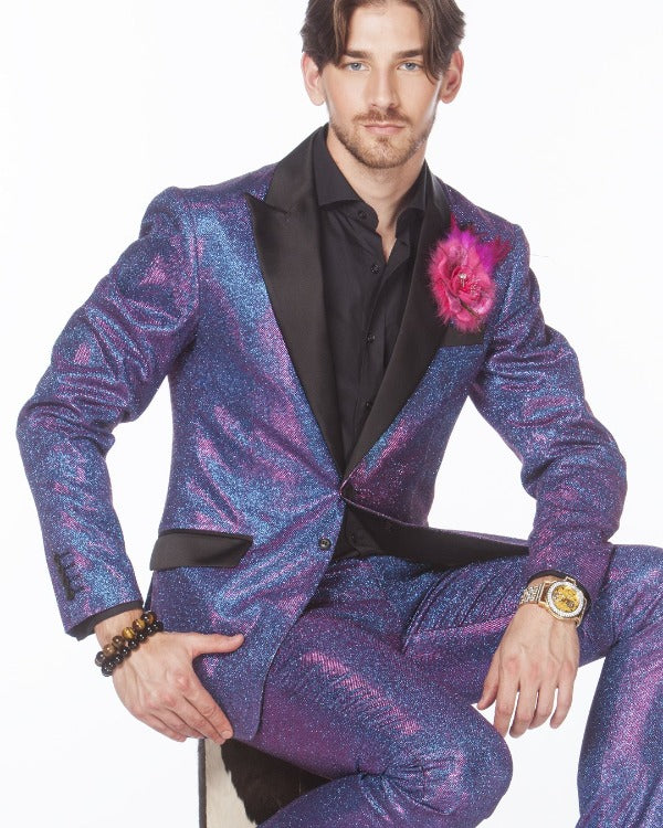 Prom Suit - Cello Purple - Mens Fashion Suits - ANGELINO