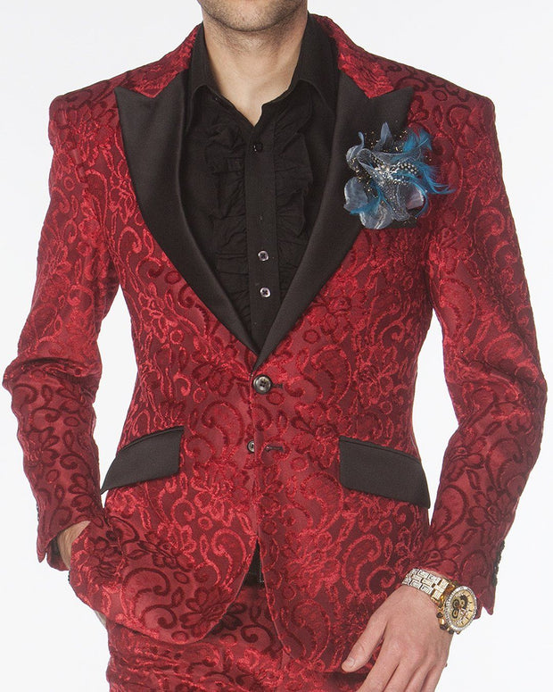 Prom Suits, Salsa Burgundy Suit - Tuxedo - Suit - Burgundy - ANGELINO