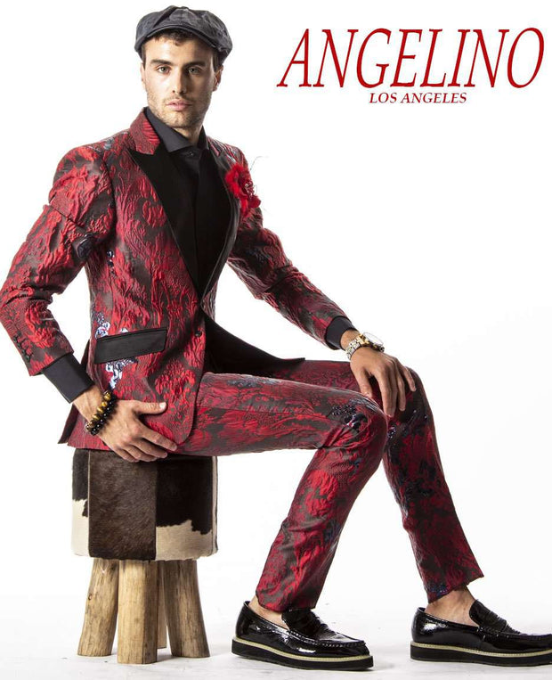 Fashion Suit for men, V Red - Fashion - prom - suits - 2020 - ANGELINO