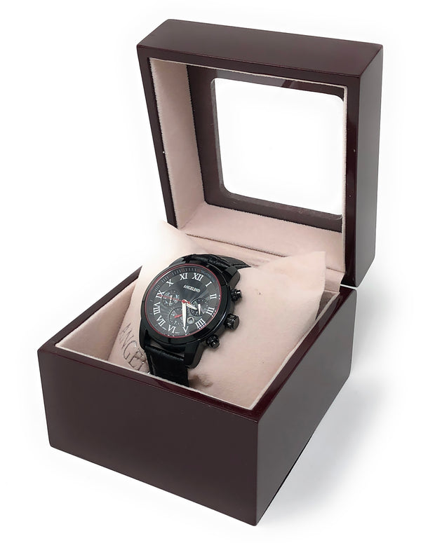 Men's Fashion Watch Saturn Black- Mens - Fashion - Accessories - ANGELINO