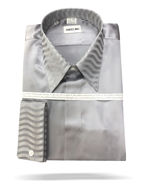 Classic Silk Shirt Silver