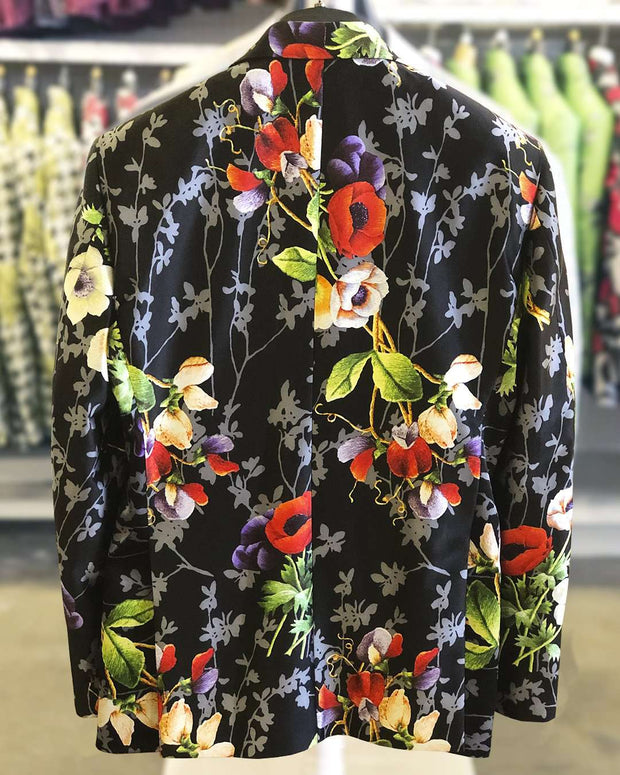 Men's Fashion Blazer, Silk, Flower bouquet 40L - Prom - Mens - Fashion - ANGELINO
