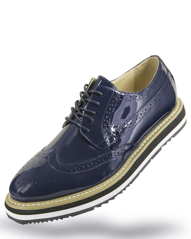 Men's Leather Shoes - Spirit Navy - Fashion-Mens - ANGELINO