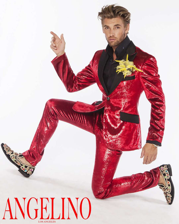 Prom Suits, Tap Red - Tuxedo - Prom - Wedding - ANGELINO