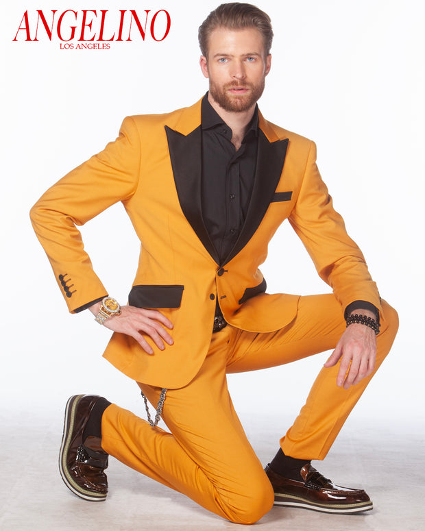 Tuxedo Suit Gold - Prom - Fashion - ANGELINO