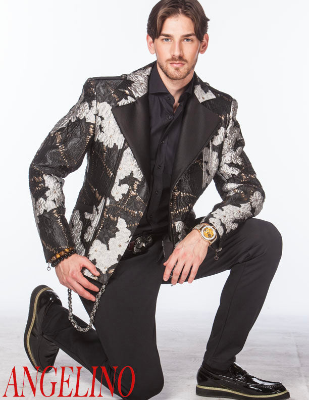 fashion biker jacket-ANGELINO