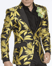 Men's Fashion Blazer Theo Yellow - prom - wedding - tuxedo - ANGELINO