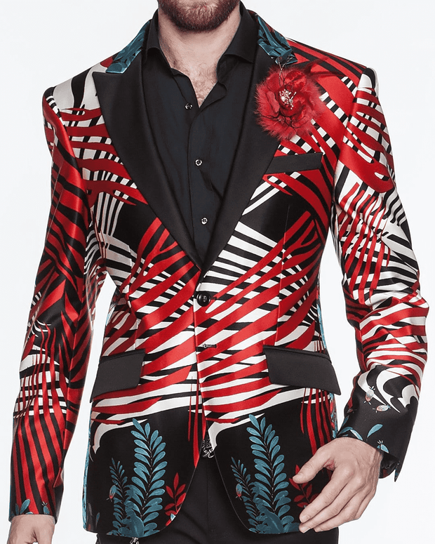 Mens Fashion Blazer/ Silk Jacket  Palm Spring - Tuxedo - Prom -  Wedding - ANGELINO