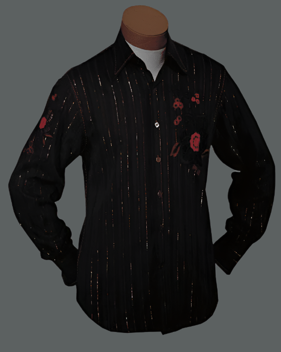 Men's Fashion Shirts Amato Black, - cotton - shirt - men - ANGELINO