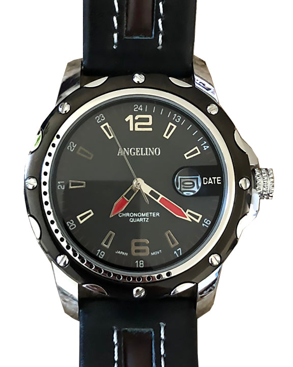 Men's Fashion Watch EP Black- Mens - Fashion - Accessories - ANGELINO