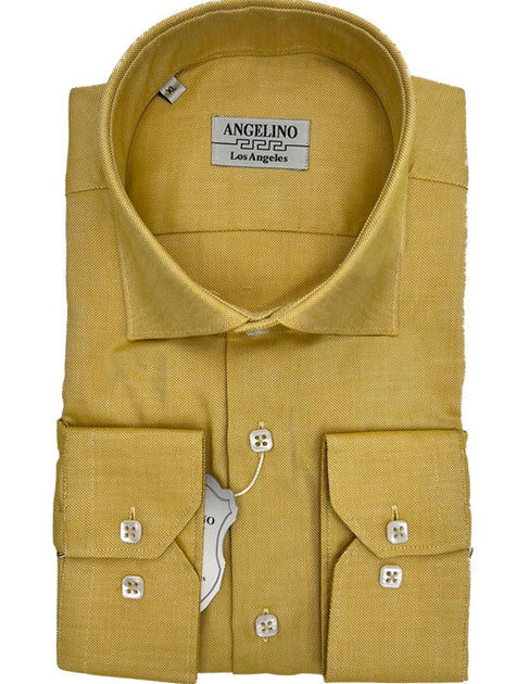 Gold cotton shirt - ANGELINO Gold cotton shirt - ANGELINO