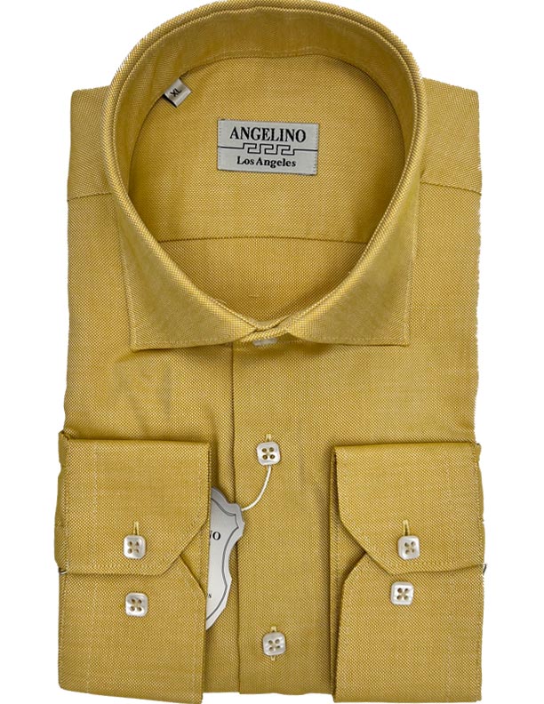 Gold cotton shirt - ANGELINO