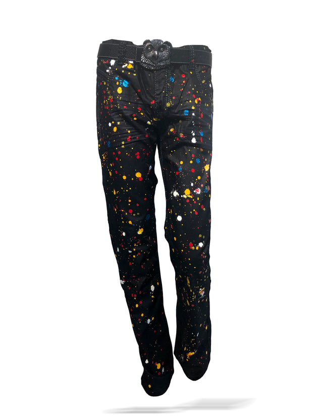 Men's Jeans - Hand painted Jeans - Splash - ANGELINO