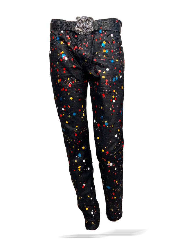 Men's Jeans - Hand painted Jeans - Splash - ANGELINO