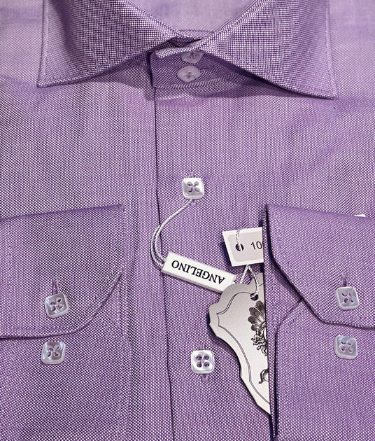 men's gray dress shirt Alexander in Grey Heather Shirt 15.5 32/33