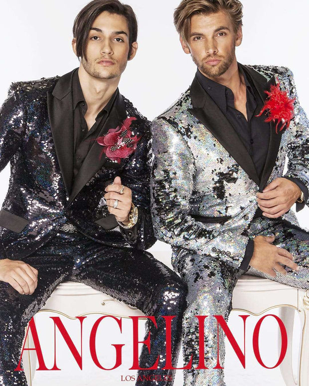 Sequin Suit New R. Sequin Black - Tuxedo - Men - prom - ANGELINO