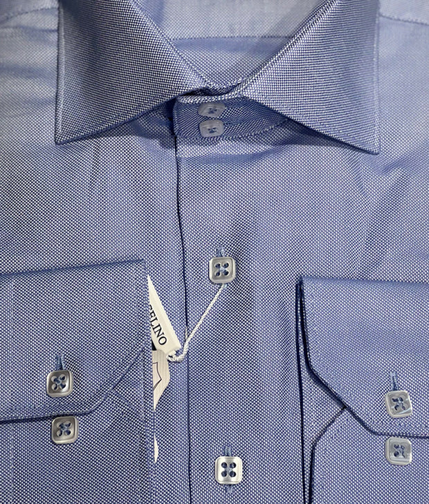 suit shirt , navy 2 - ANGELINO