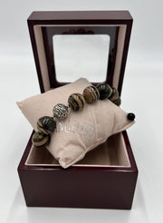 tiger eye stone & silver bracelets, Angelino