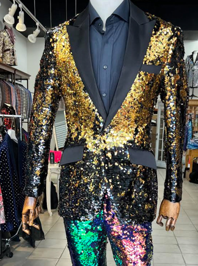 Glitter blazer men best sale