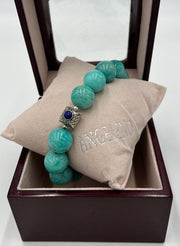 mens turquoise bracelet in the box, Angelino