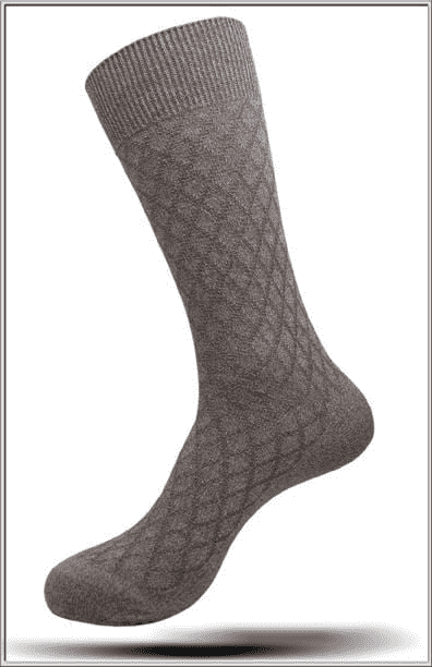 Men's Fashion Mercerized Cotton Socks SK6 1 Tan - ANGELINO