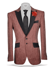 Men's New Fashion Sport Coat/Blazer Grant Rust - ANGELINO