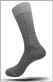 Men's Fashion Mercerized Cotton Socks SK11 gray - ANGELINO