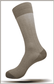 Men's Fashion Mercerized Cotton Socks SK19 5 Tan - ANGELINO