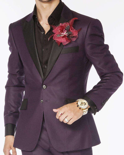 Tuxedo, CL Purple -  Stylish - Mens - Suits - ANGELINO