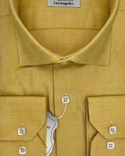 Gold Cotton Shirt, Mens L Gold Cotton Shirt, Mens L