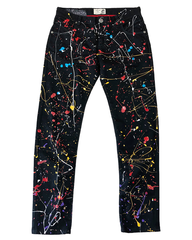 Men's Jeans - Hand painted Jeans - Drip - ANGELINO